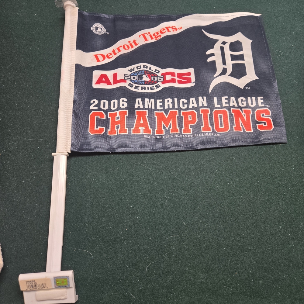Detroit Tigers 2006 AL Champions Car Flag